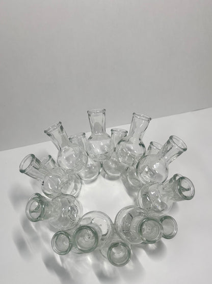 Vintage 2-Piece Tiered Clustered Glass Flower Frog & Propagation Station (25 Bud Vases / Vessels)