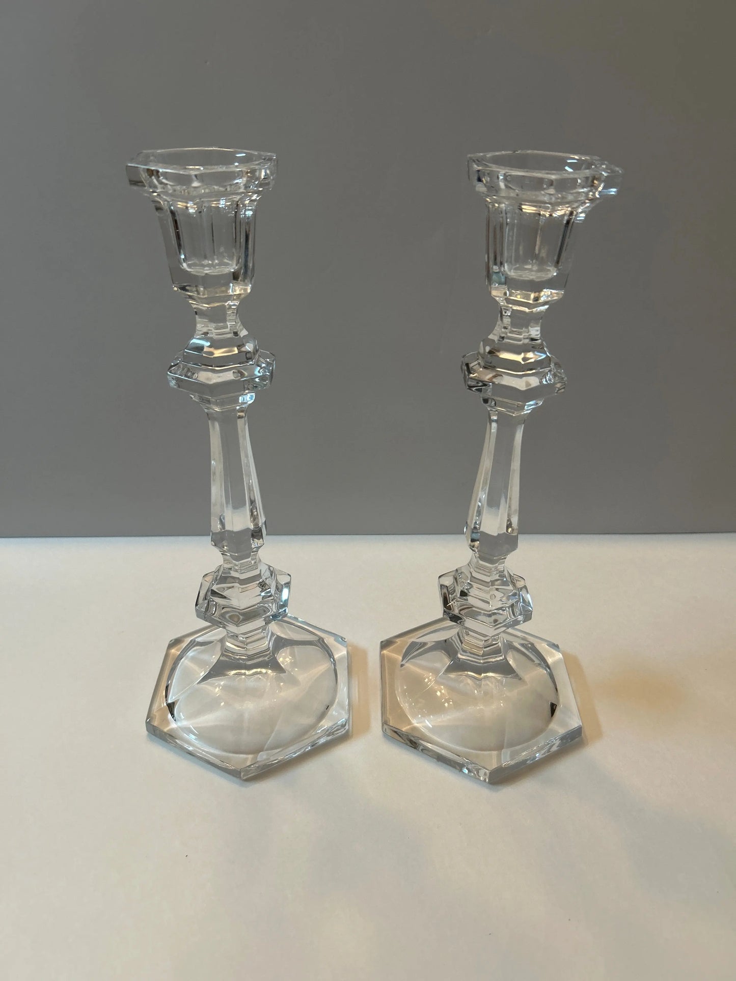 Vintage Baccarat Crystal Candle Holders 