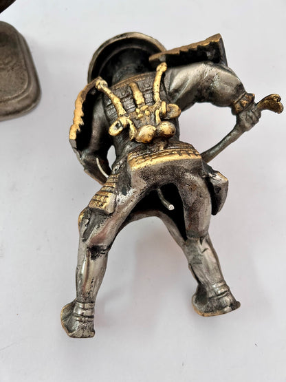 Antique/Vintage Japanese
Samurai Warrior on Horseback
Okimono Statue (2 pieces)