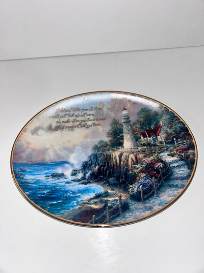 Thomas Kinkade & Violet Schwenig Collector Plate Set (4) - Bradford & Franklin Mint