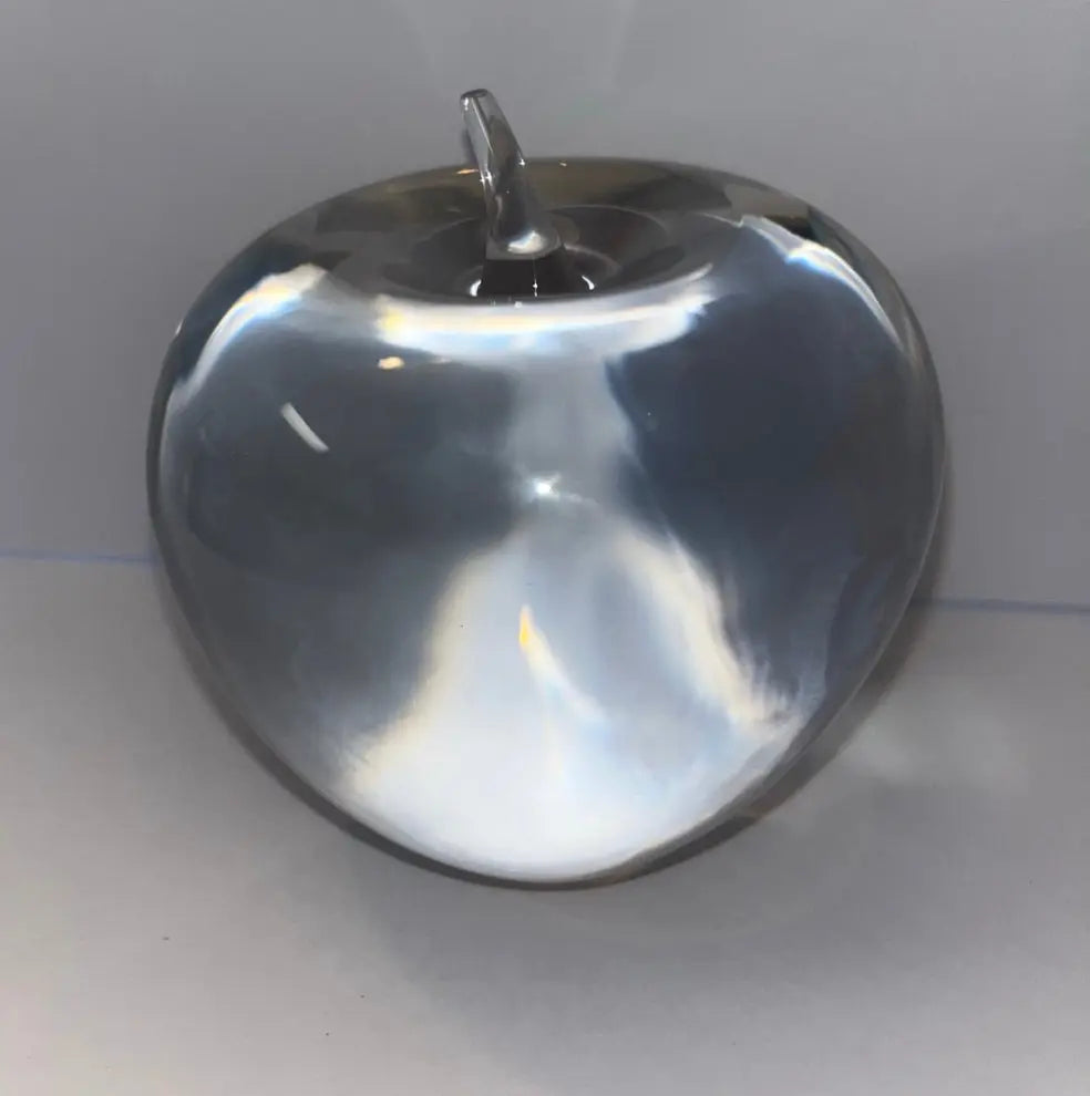 Tiffany & Co. Crystal Apple Paperweight 