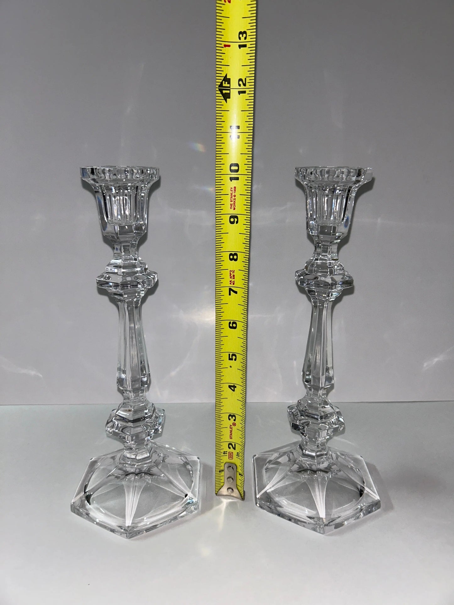 Vintage Baccarat Crystal Candle Holders 