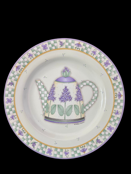 Debbie Mumm for Sakura Lavender Tea Garden Dessert Plates (Set of 4)