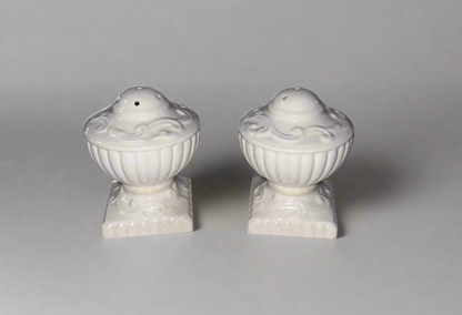 Vintage LENOX 7-Piece Ivory/White Embossed Porcelain Set | Pitcher, Vases, Cruet, Salt & Pepper