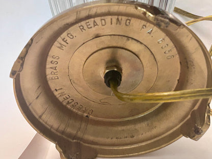 Waterford Crystal "Belline"
TableLamp (28" Tall) with Brass Base, Old Stock.