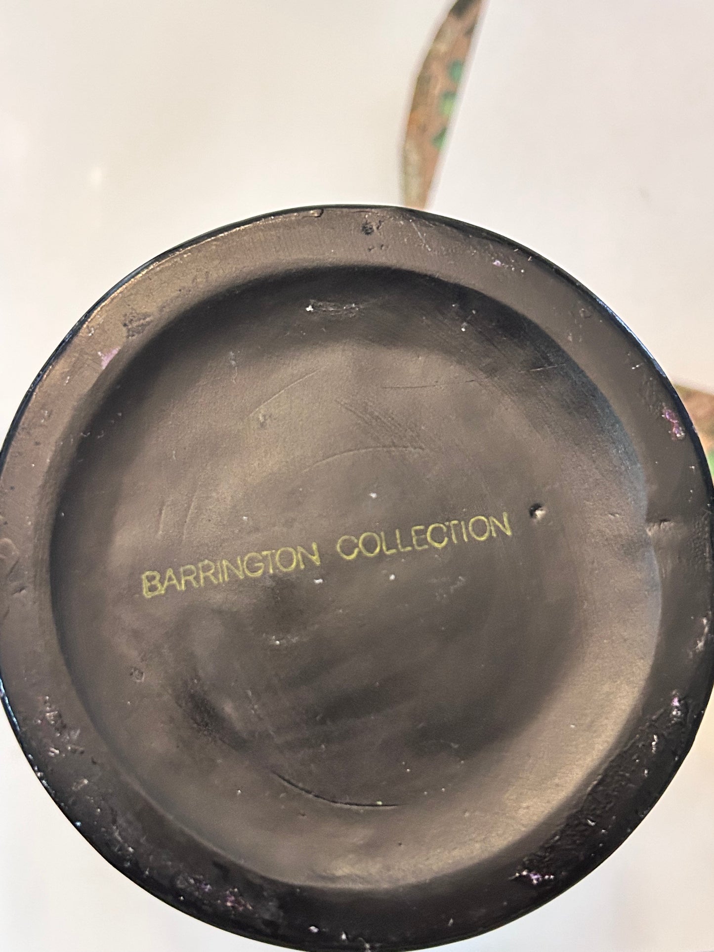 Barrington Collection 14" Hand-Painted Ceramic Vase - African Village Narrative Scene 14