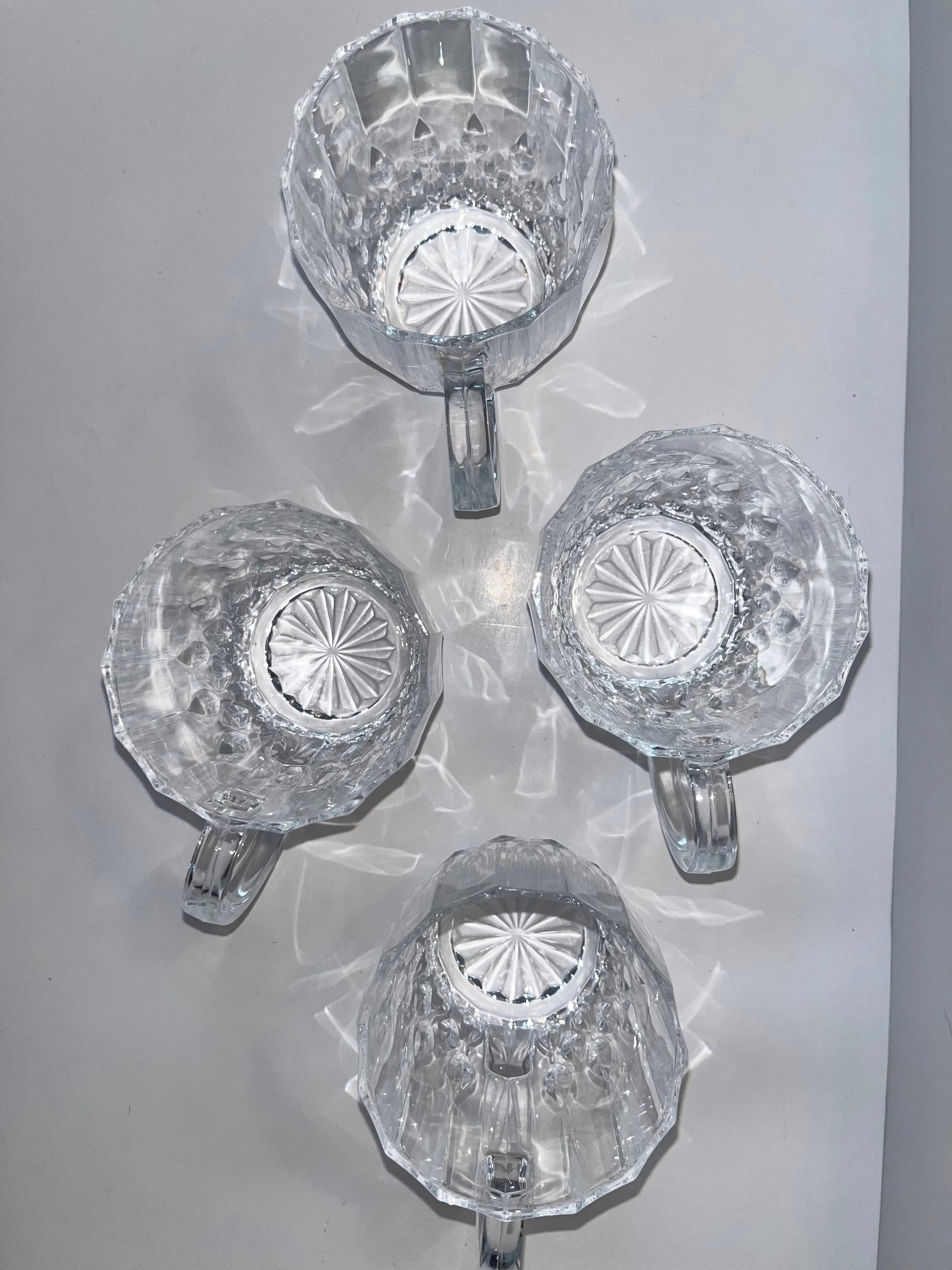 “Cristal D’Arques”Crystal Mugs 