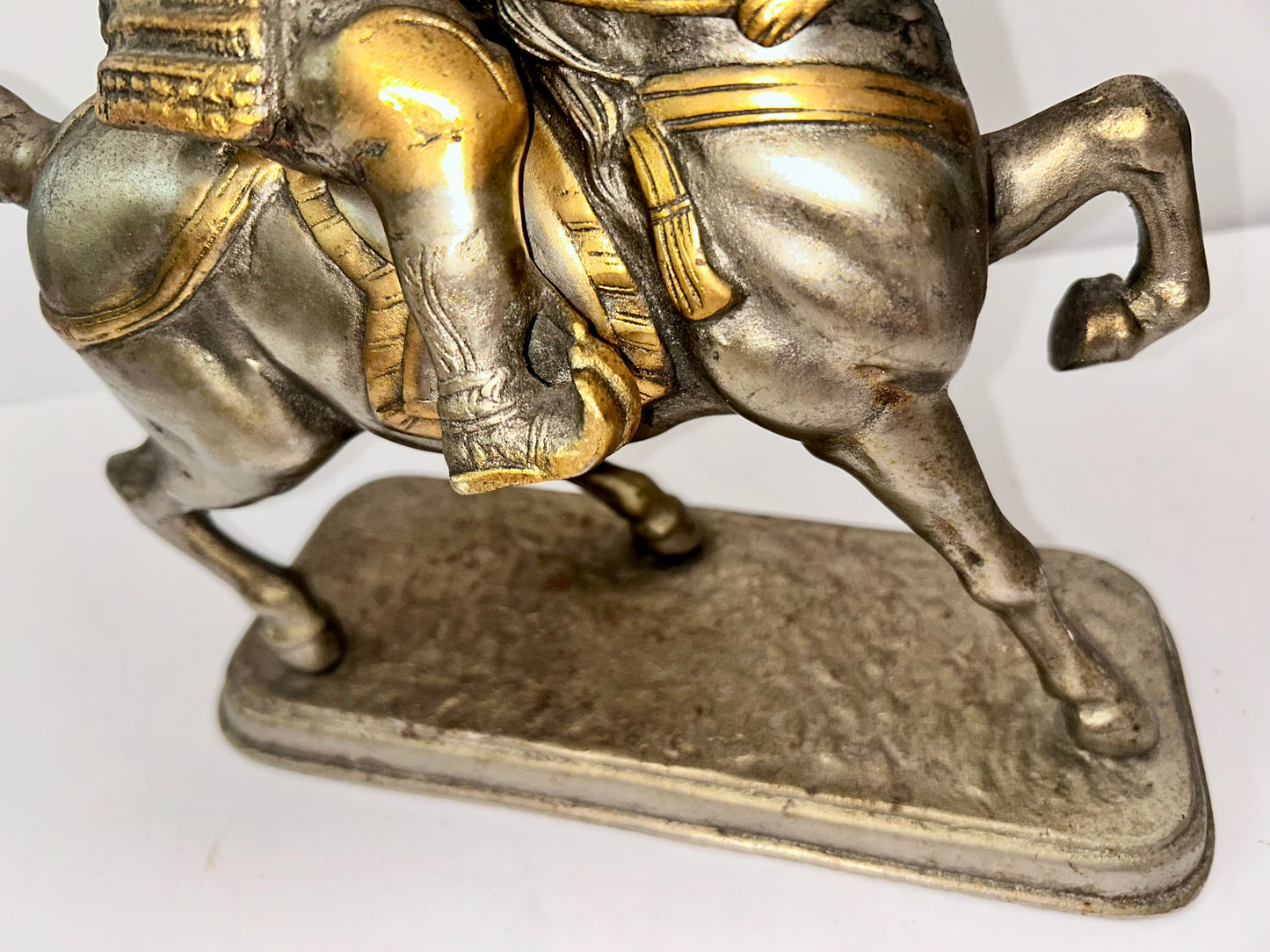 Antique/Vintage Japanese
Samurai Warrior on Horseback
Okimono Statue (2 pieces)