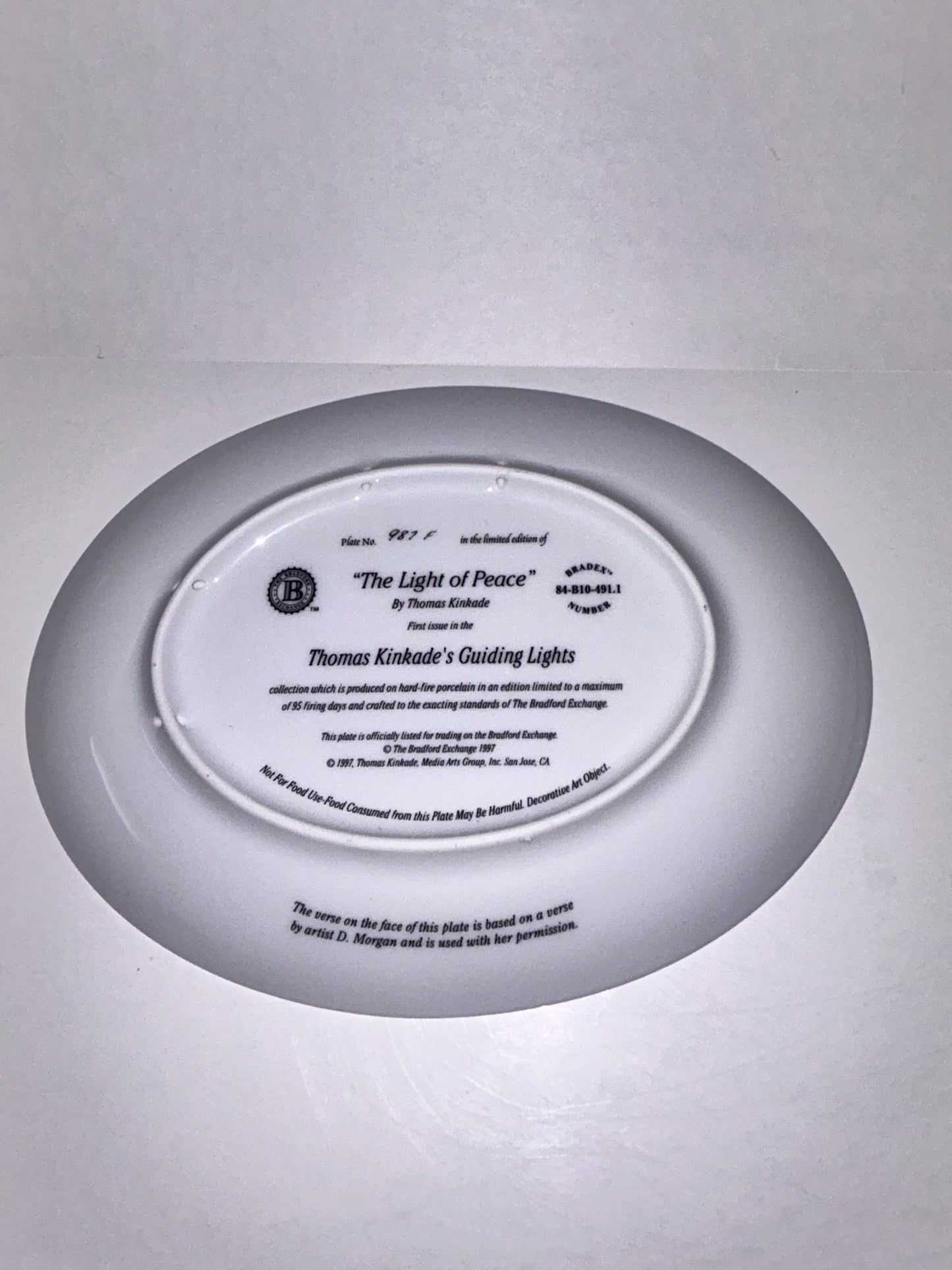 Thomas Kinkade & Violet Schwenig Collector Plate Set (4) - Bradford & Franklin Mint