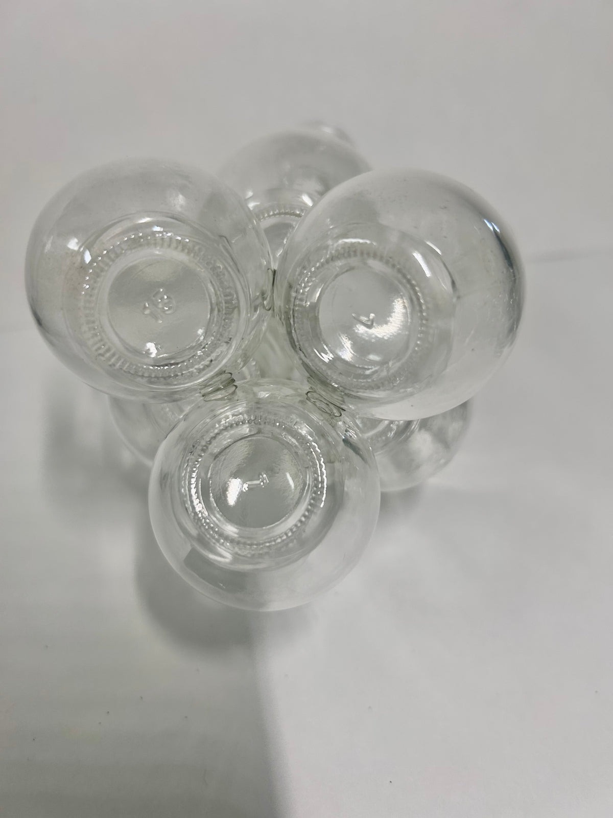 Vintage 2-Piece Tiered Clustered Glass Flower Frog & Propagation Station (25 Bud Vases / Vessels)