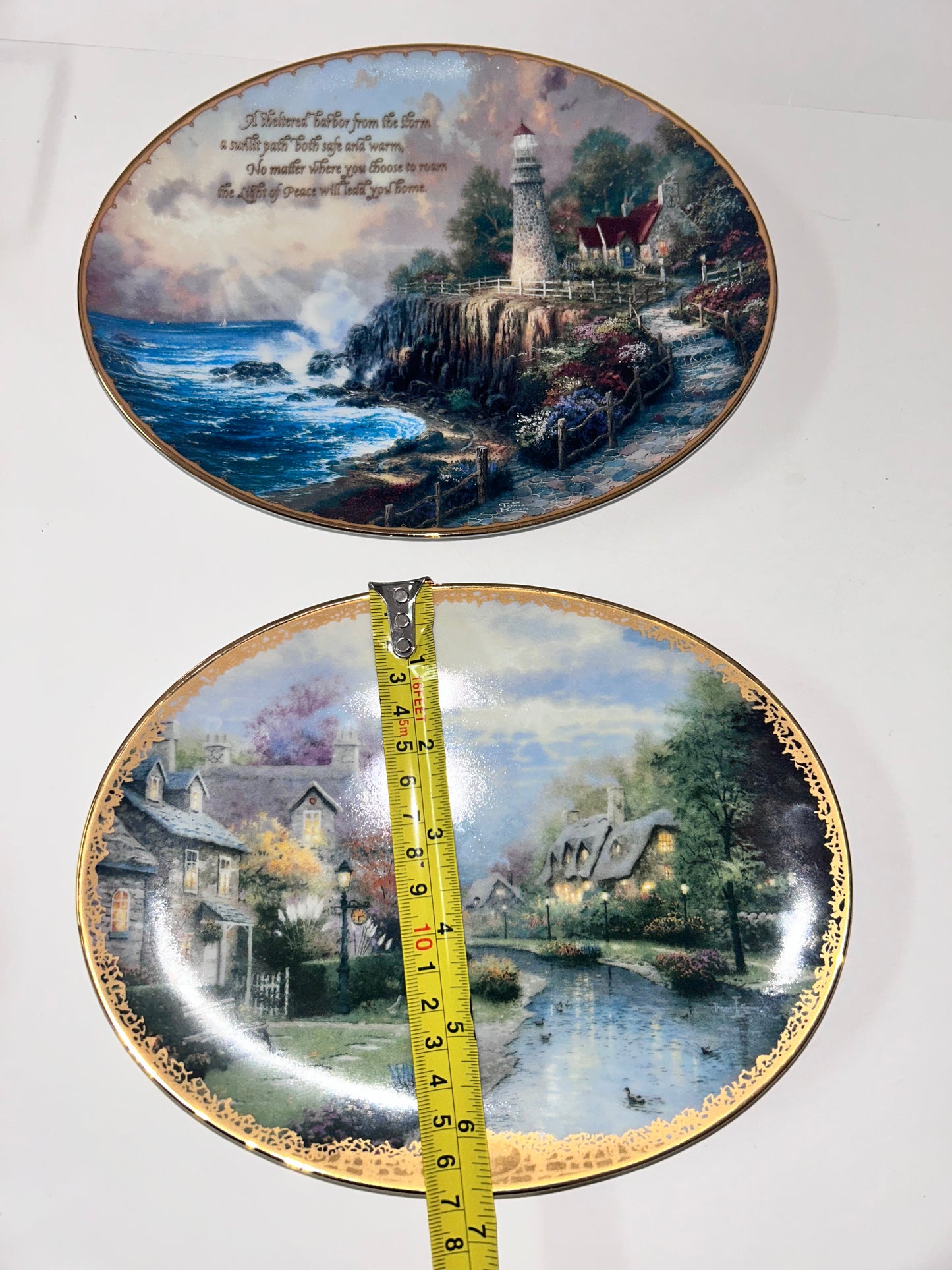 Thomas Kinkade & Violet Schwenig Collector Plate Set (4) - Bradford & Franklin Mint