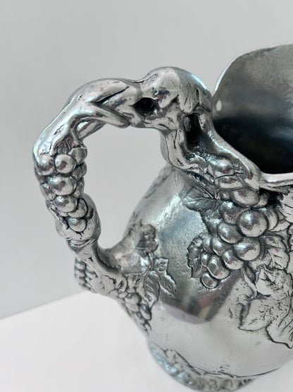 Vintage Arthur Court Grape Pattern Aluminum Pitcher (1996)