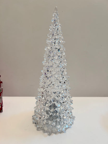 Ultimate 6-Piece Holiday
Collection-LED Acrylic Christmas Tree (App 11”)& Ornaments