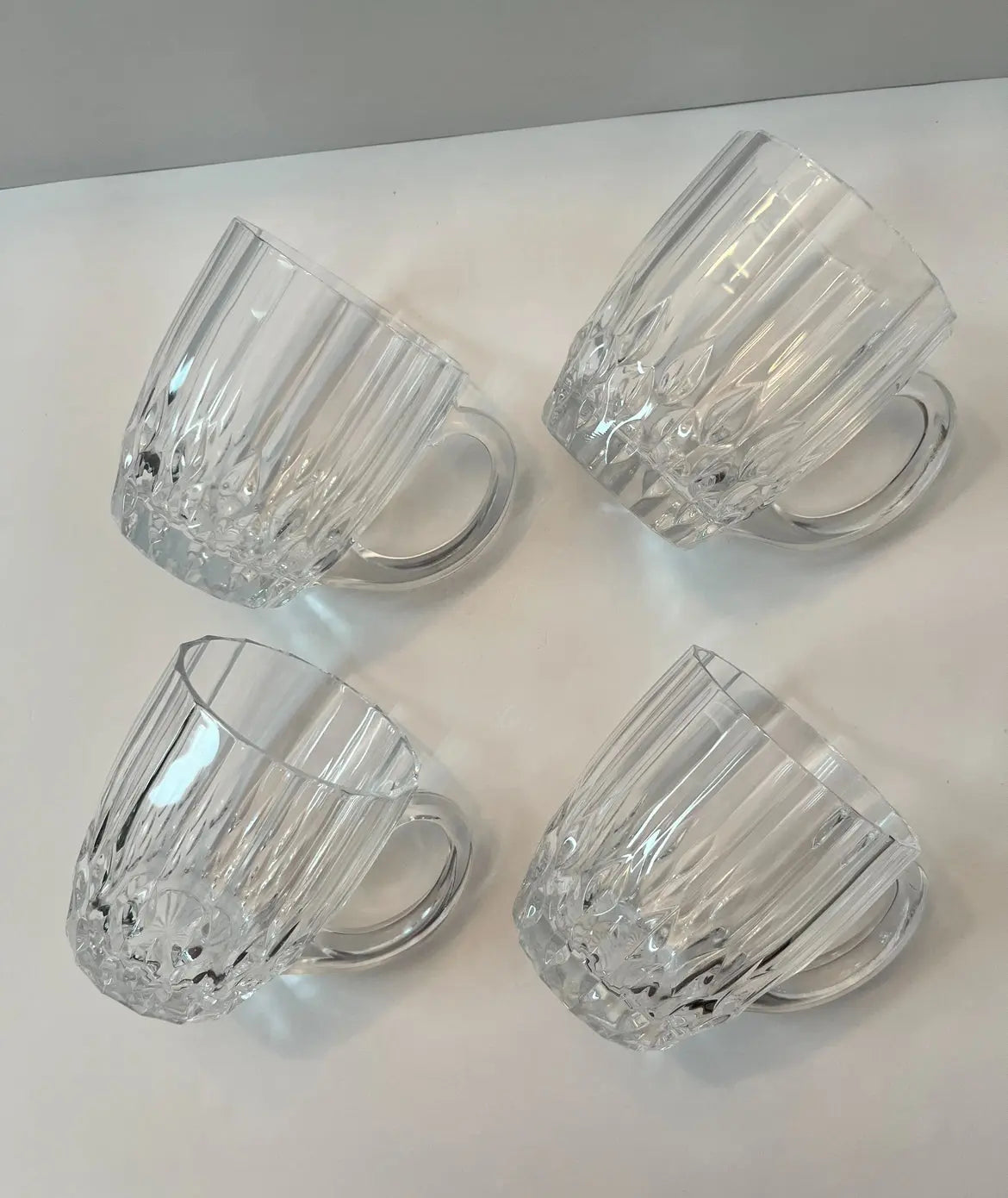 “Cristal D’Arques”Crystal Mugs 