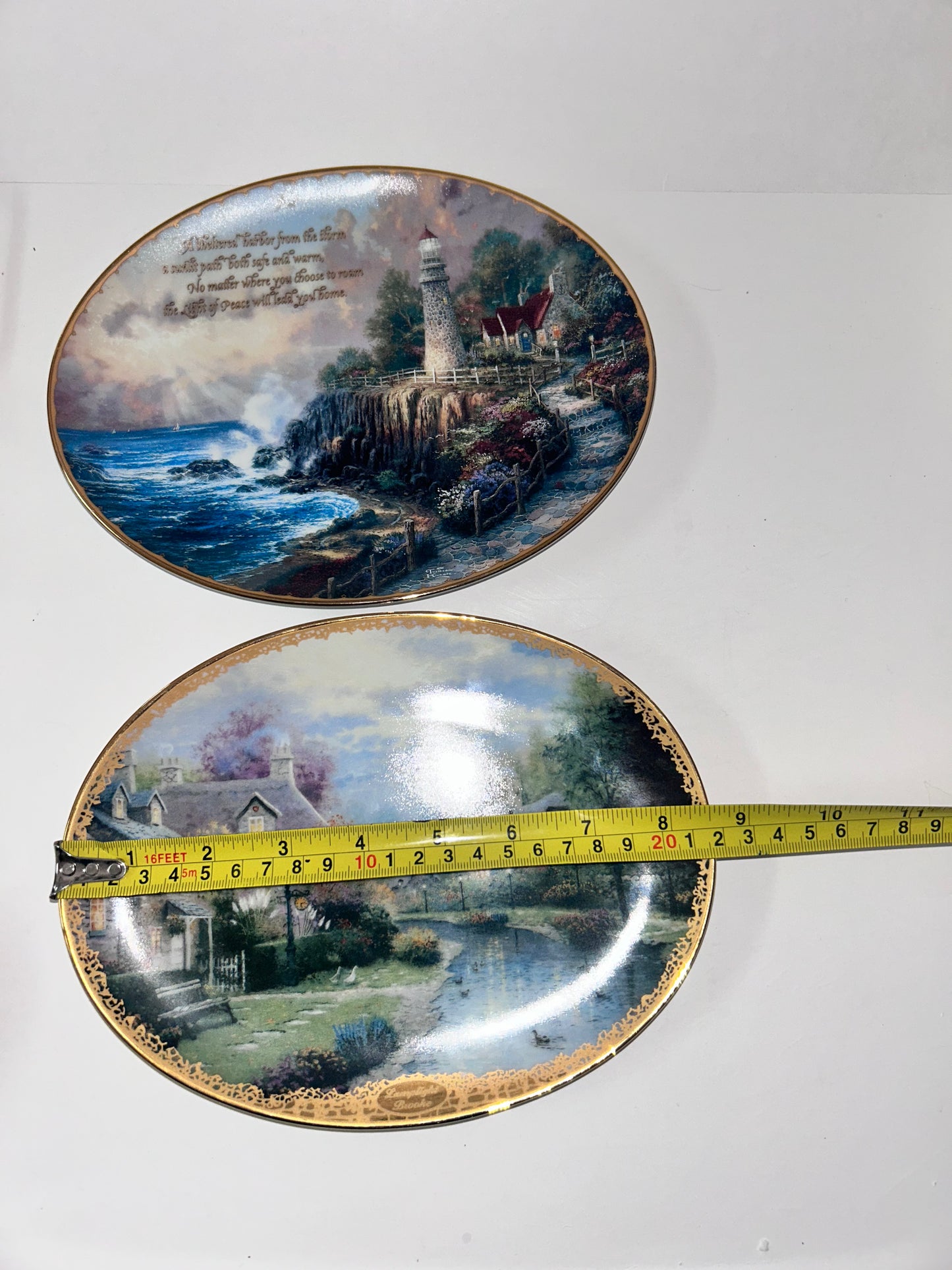 Thomas Kinkade & Violet Schwenig Collector Plate Set (4) - Bradford & Franklin Mint