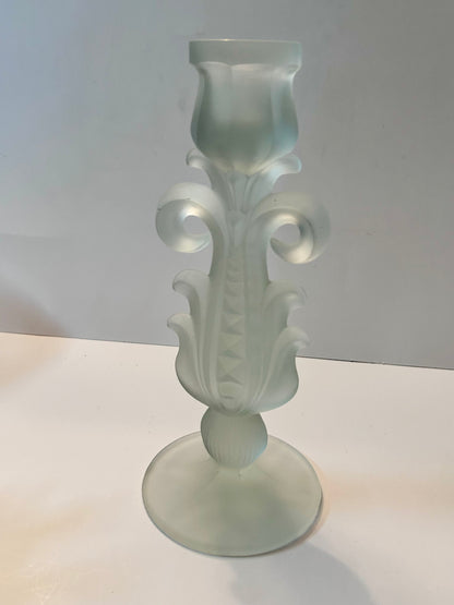Vintage EAPG SATIN FROSTED Glass LOT |Moon & Star Compote/Candy Dish, Tall Candle Holder, Basket | Milk Glass (Set of 4)