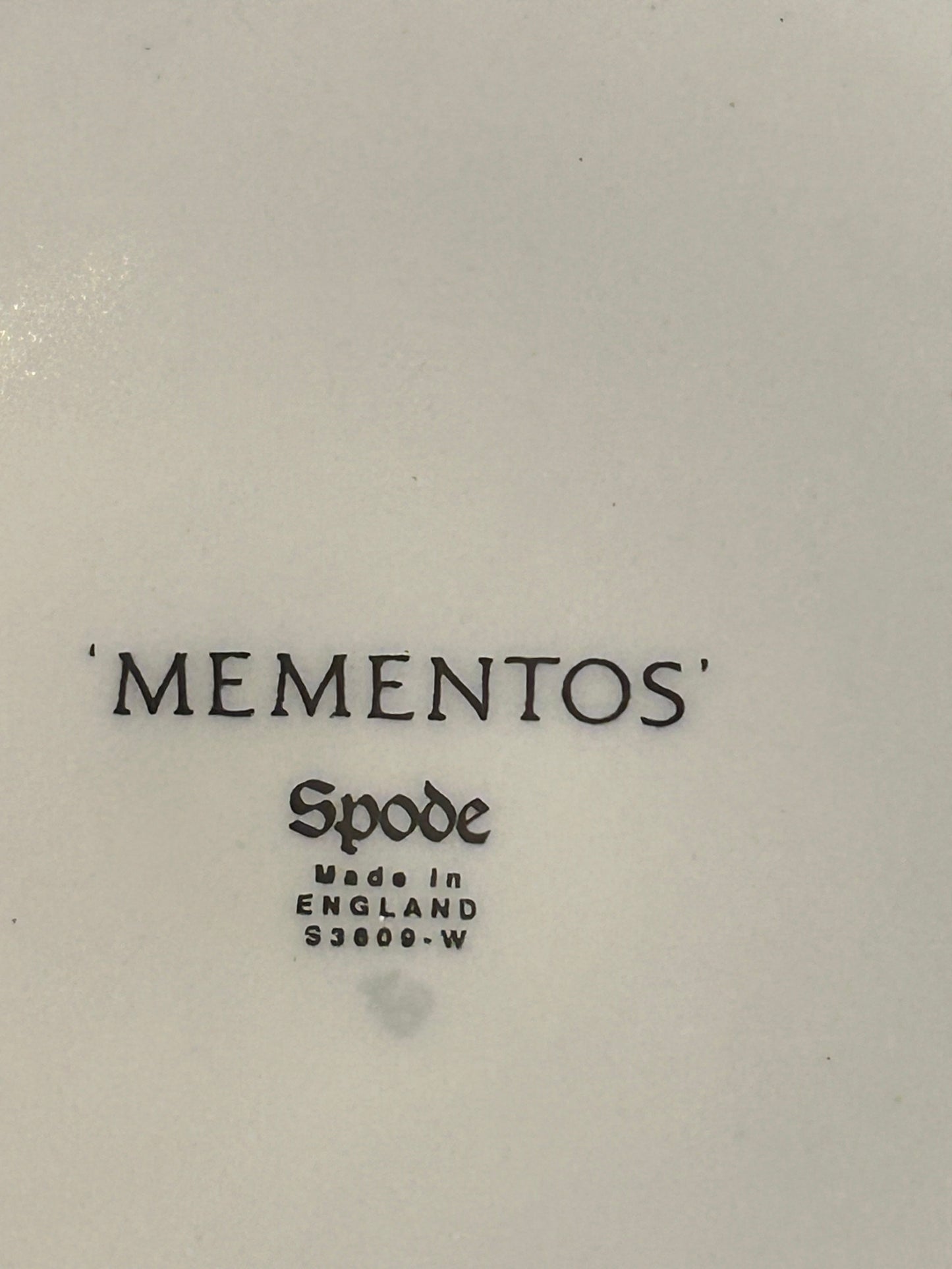 Vintage Spode "Mementos" A Special Thank You Lidded Trinket Box - Made in England