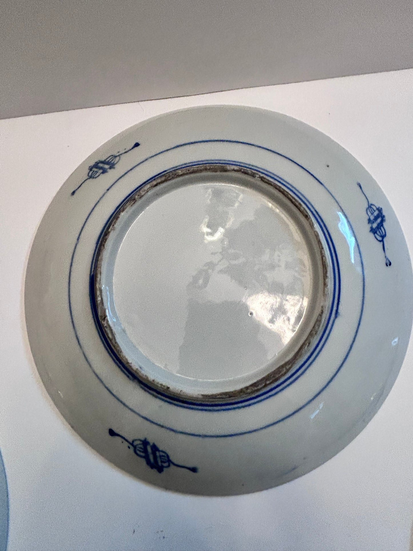 Set of 3 Antique Japanese Arita Plates -Late Edo Period (c. 1860-1880)
– Mountain Landscape – 9"