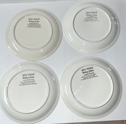 Vintage 70s Children's Plate Set (5)- Holly Hobbie & Gigi -Excellent Condition
