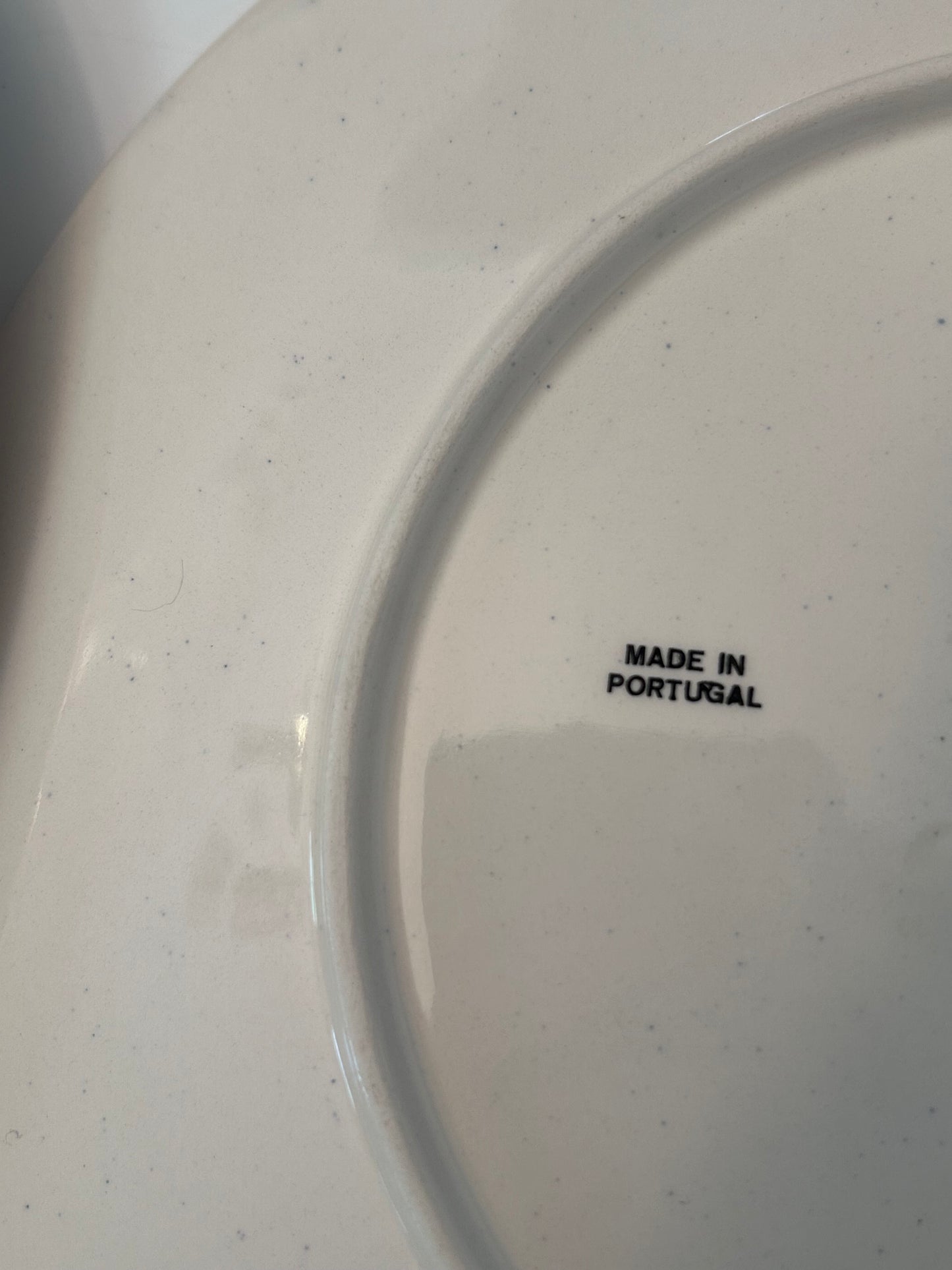 Unique Portuguese Coastal Treasures Stoneware/Ceramic Glazed (11”) Dinner Plates (Set of 4)