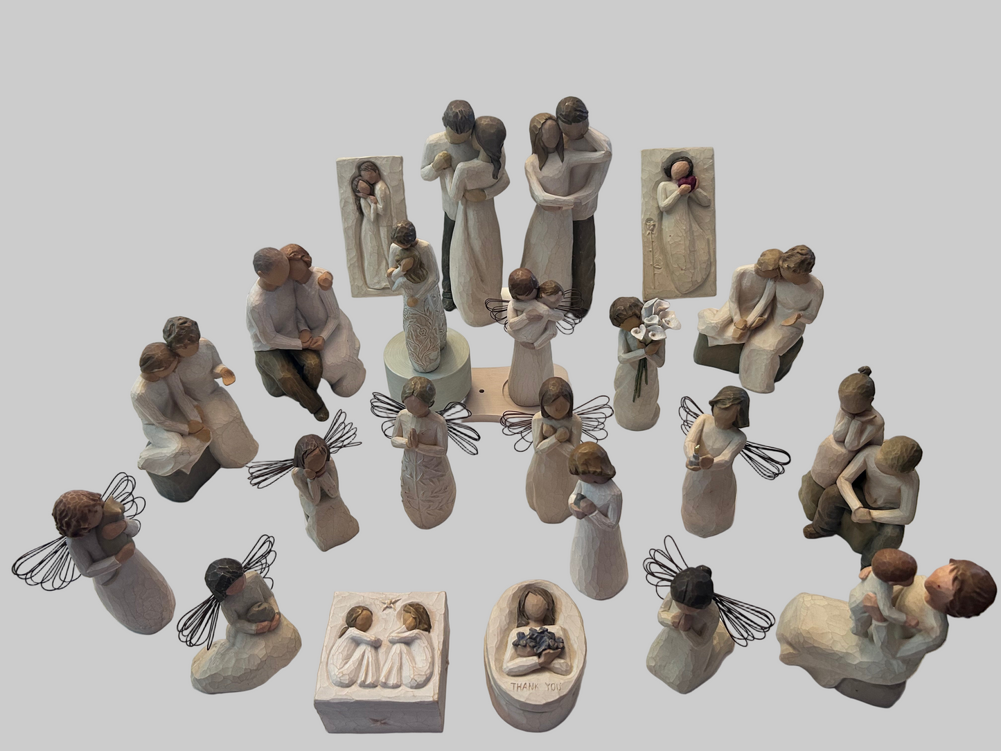 Massive 22-Piece Willow Tree
Collection - Couples, Angels, Family