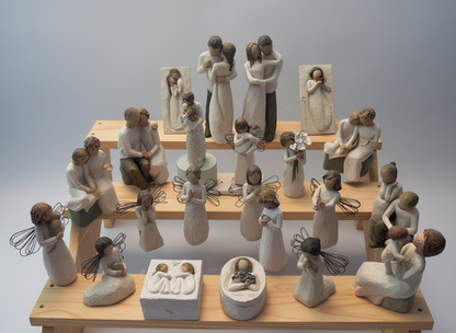 Massive 22-Piece Willow Tree
Collection - Couples, Angels, Family