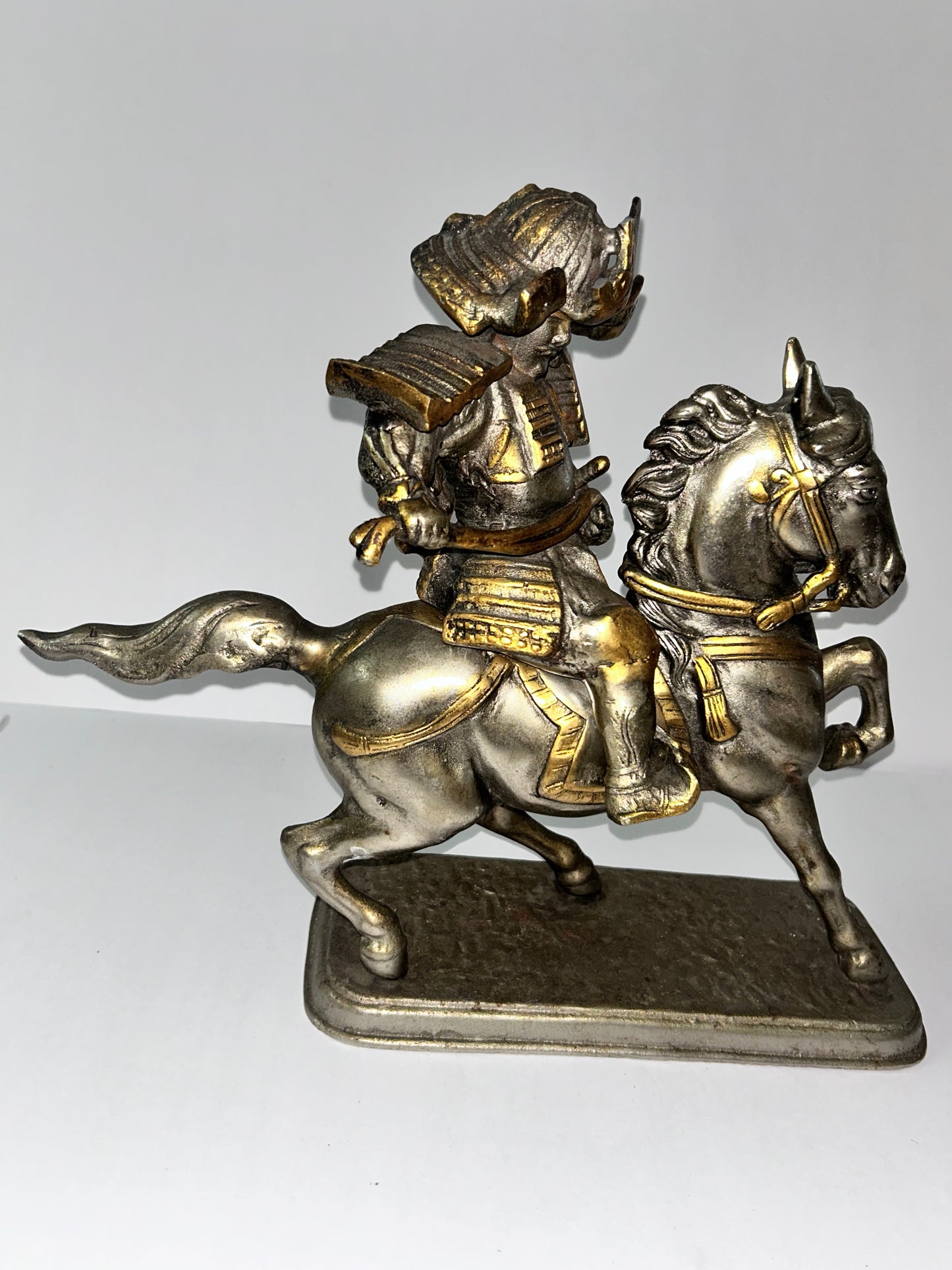 Antique/Vintage Japanese
Samurai Warrior on Horseback
Okimono Statue (2 pieces)