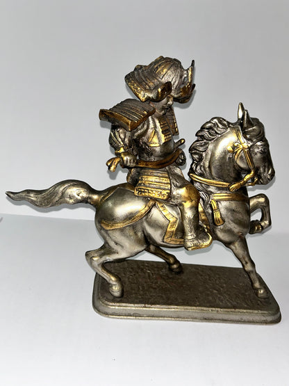 Antique/Vintage Japanese
Samurai Warrior on Horseback
Okimono Statue (2 pieces)