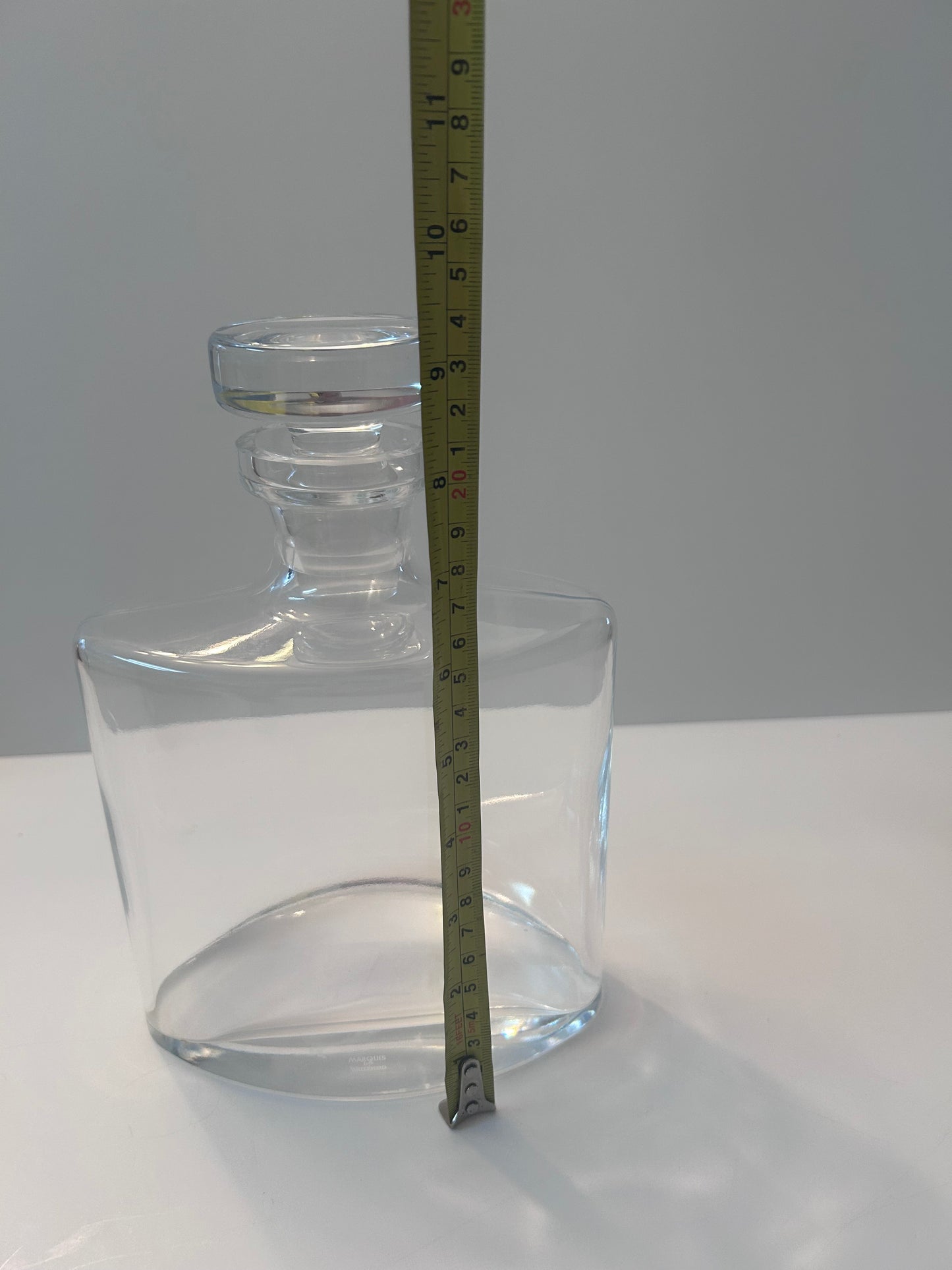 Marquis by Waterford Modern Square Flat Crystal Decanter with Stopper