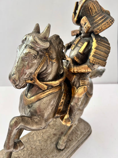 Antique/Vintage Japanese
Samurai Warrior on Horseback
Okimono Statue (2 pieces)