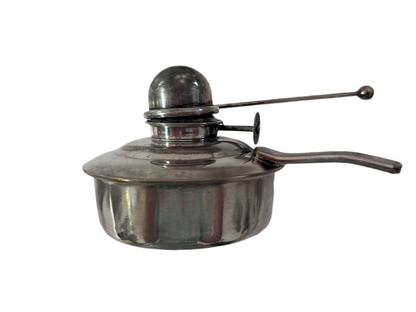 Antique Chafing Dish Victorian Roses Design Silver Plated Over Copper (5 Pieces)