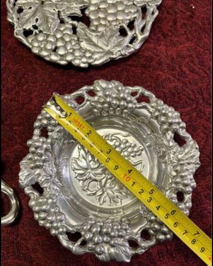 Arthur Court Cast Aluminum Grape & Leaf Serving Set (5 Pieces)