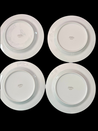 Gorham Lady Anne Pink Rose Salad Plates (Set of 4)