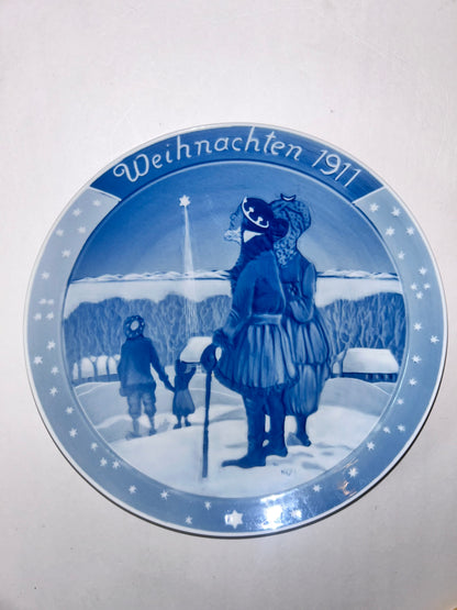 Rare 1911 Rosenthal "Weihnachten" (Christmas) Collector's Plate by Heinrich Vogeler