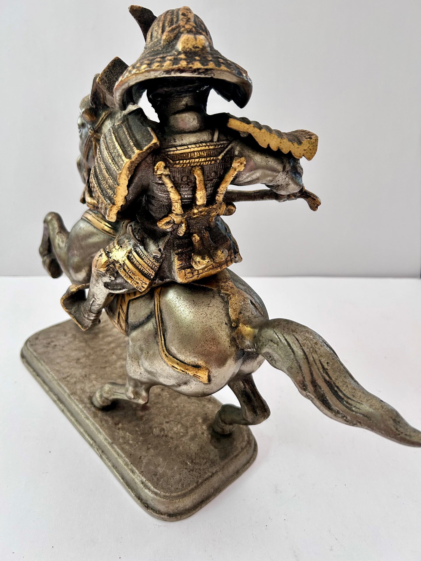 Antique/Vintage Japanese
Samurai Warrior on Horseback
Okimono Statue (2 pieces)