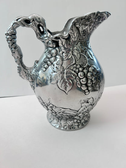 Vintage Arthur Court Grape Pattern Aluminum Pitcher (1996)