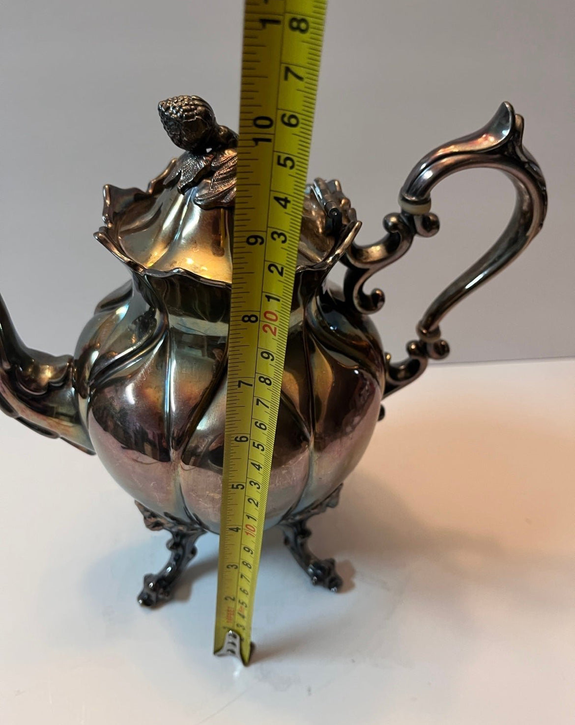 Antique Marked 1780 Reed & Barton #6 Silver-Plated Teapot