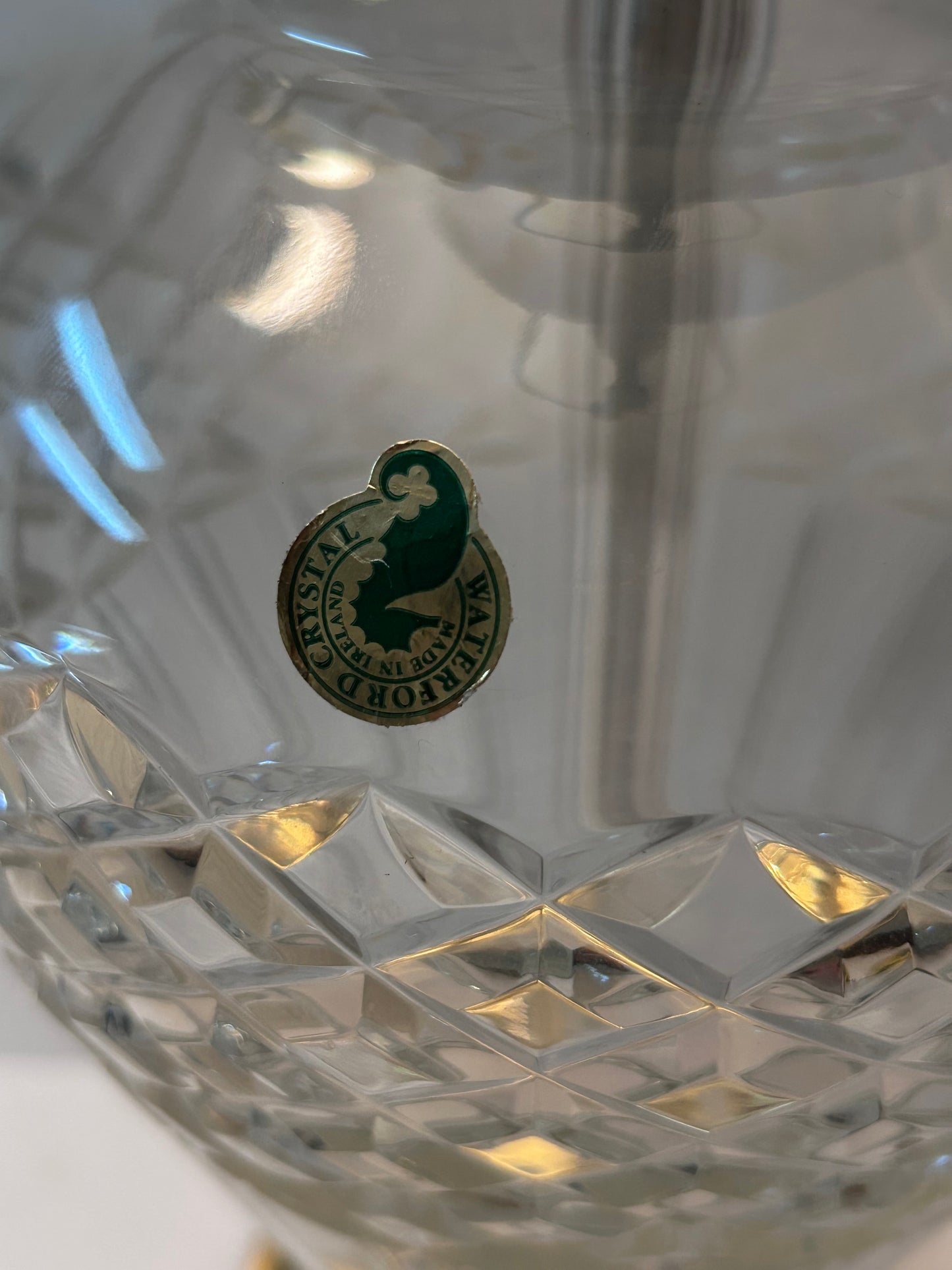 Waterford Crystal "Belline"
TableLamp (28" Tall) with Brass Base, Old Stock.