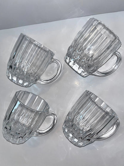 “Cristal D’Arques”Crystal Mugs 