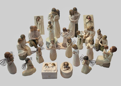 Massive 22-Piece Willow Tree
Collection - Couples, Angels, Family