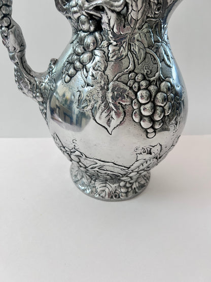 Vintage Arthur Court Grape Pattern Aluminum Pitcher (1996)