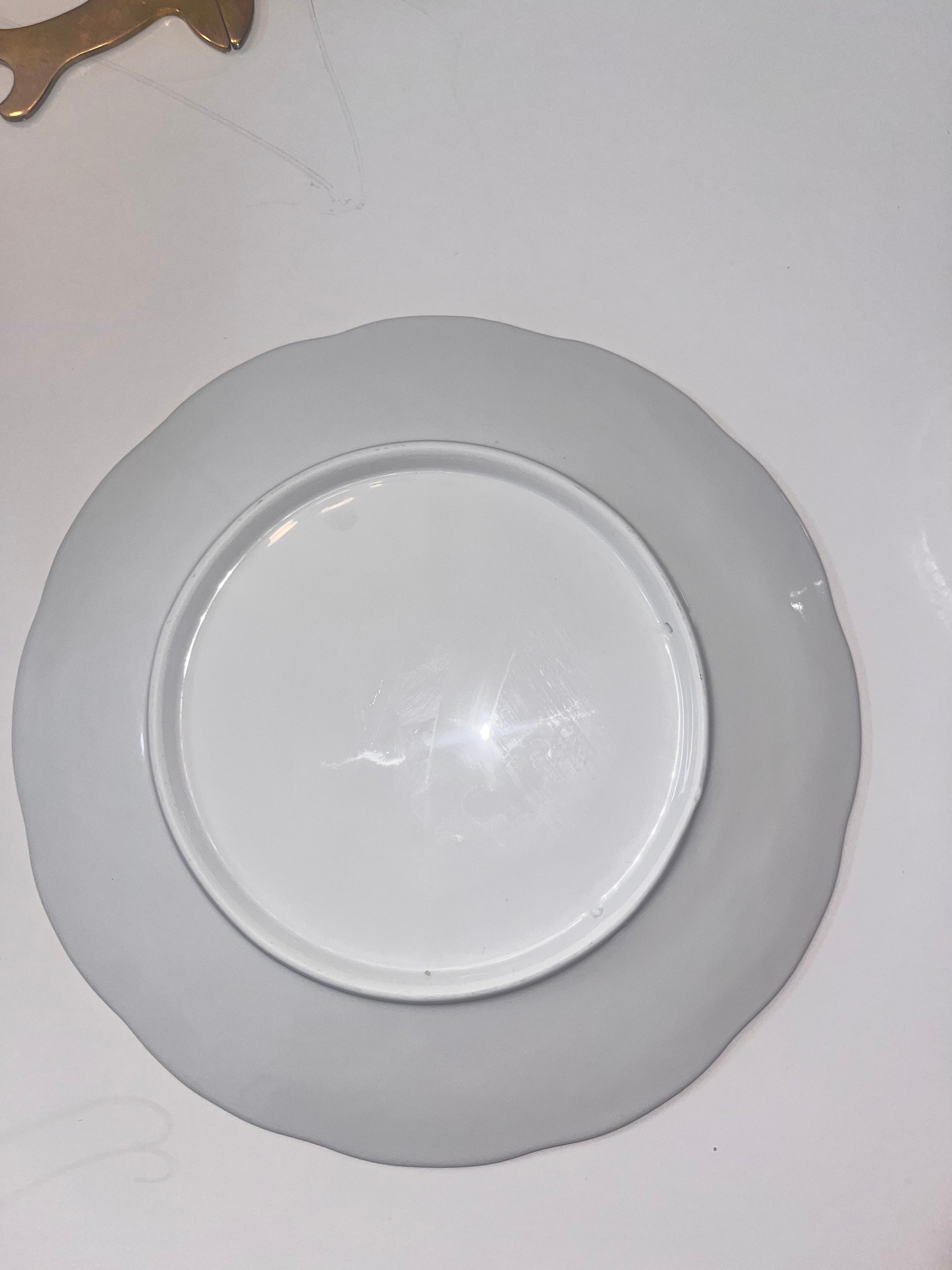 Antique Porcelain 6-Well Oyster Plate with Pink Glaze - Finest Antique