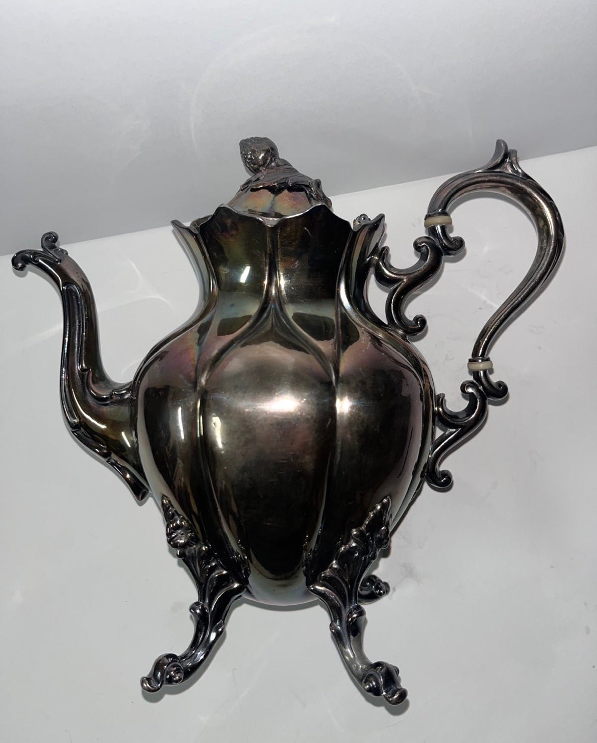 Antique Marked 1780 Reed & Barton #6 Silver-Plated Teapot