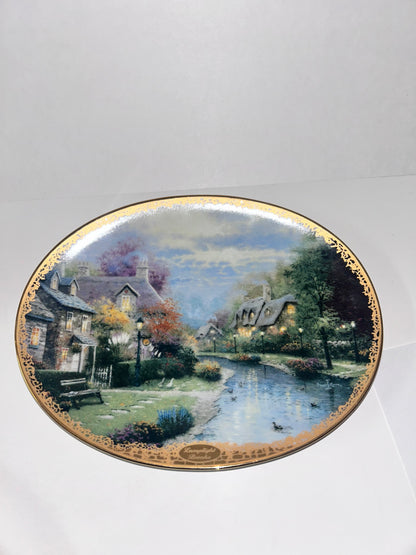 Thomas Kinkade & Violet Schwenig Collector Plate Set (4) - Bradford & Franklin Mint