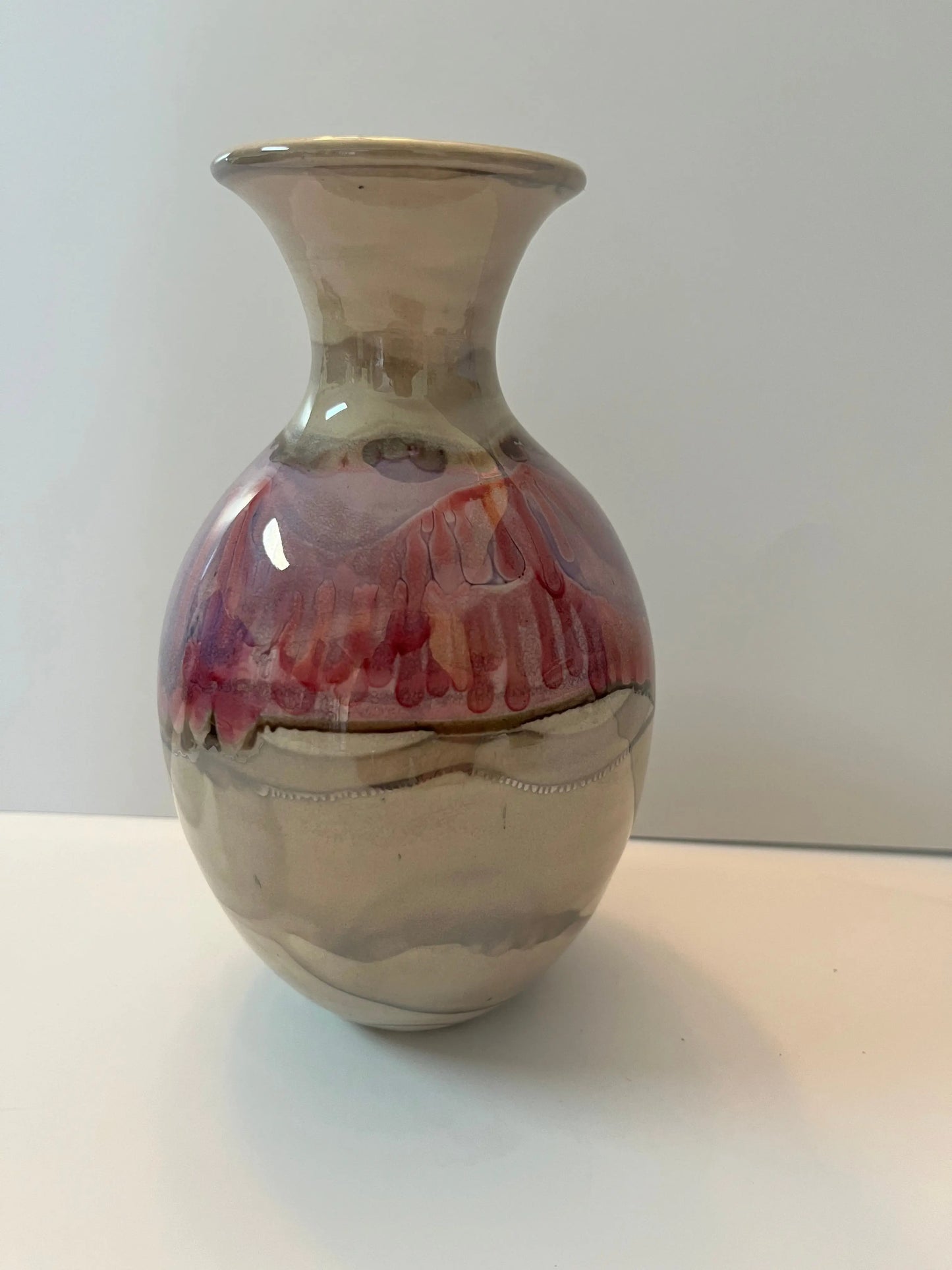 Bruce Fairman Signed Earth Tones Vase 