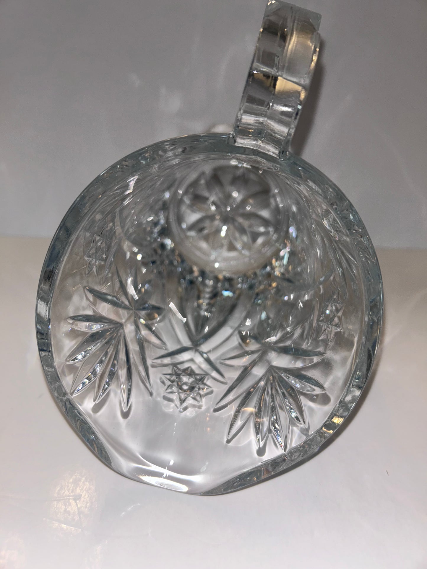 Heavy Cut 24% Lead Crystal Pitcher - Starburst & Pinwheel
Pattern