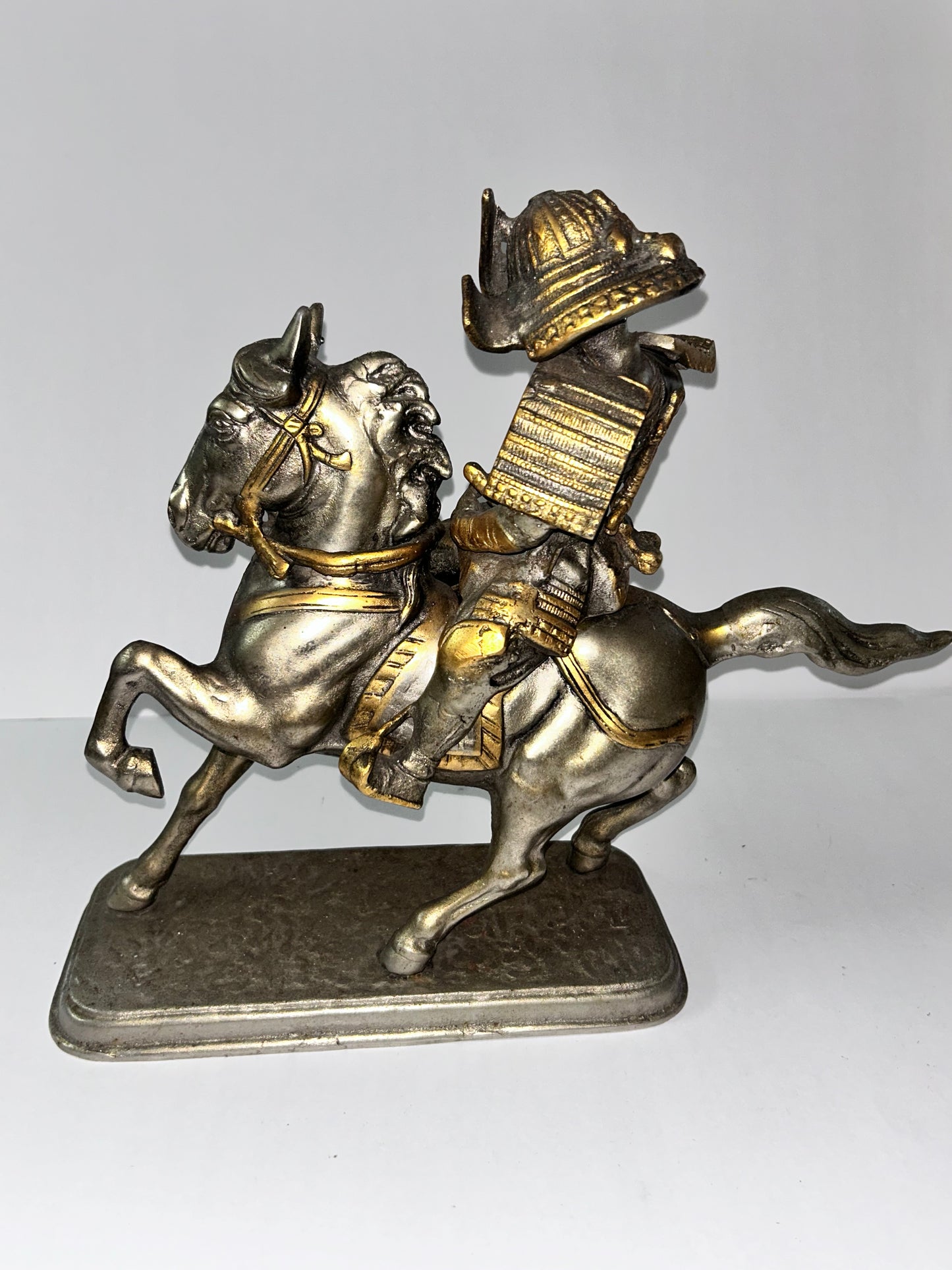 Antique/Vintage Japanese
Samurai Warrior on Horseback
Okimono Statue (2 pieces)