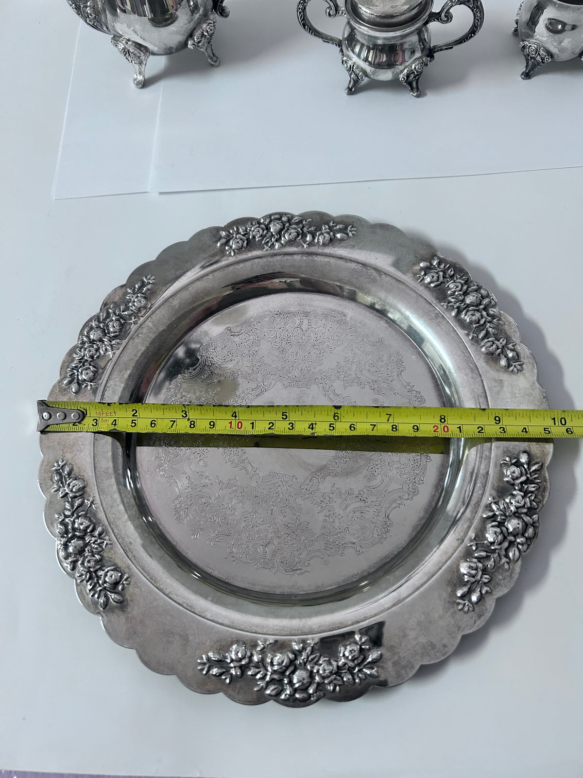 Vintage silver-plated small/ miniature tea and coffee service set