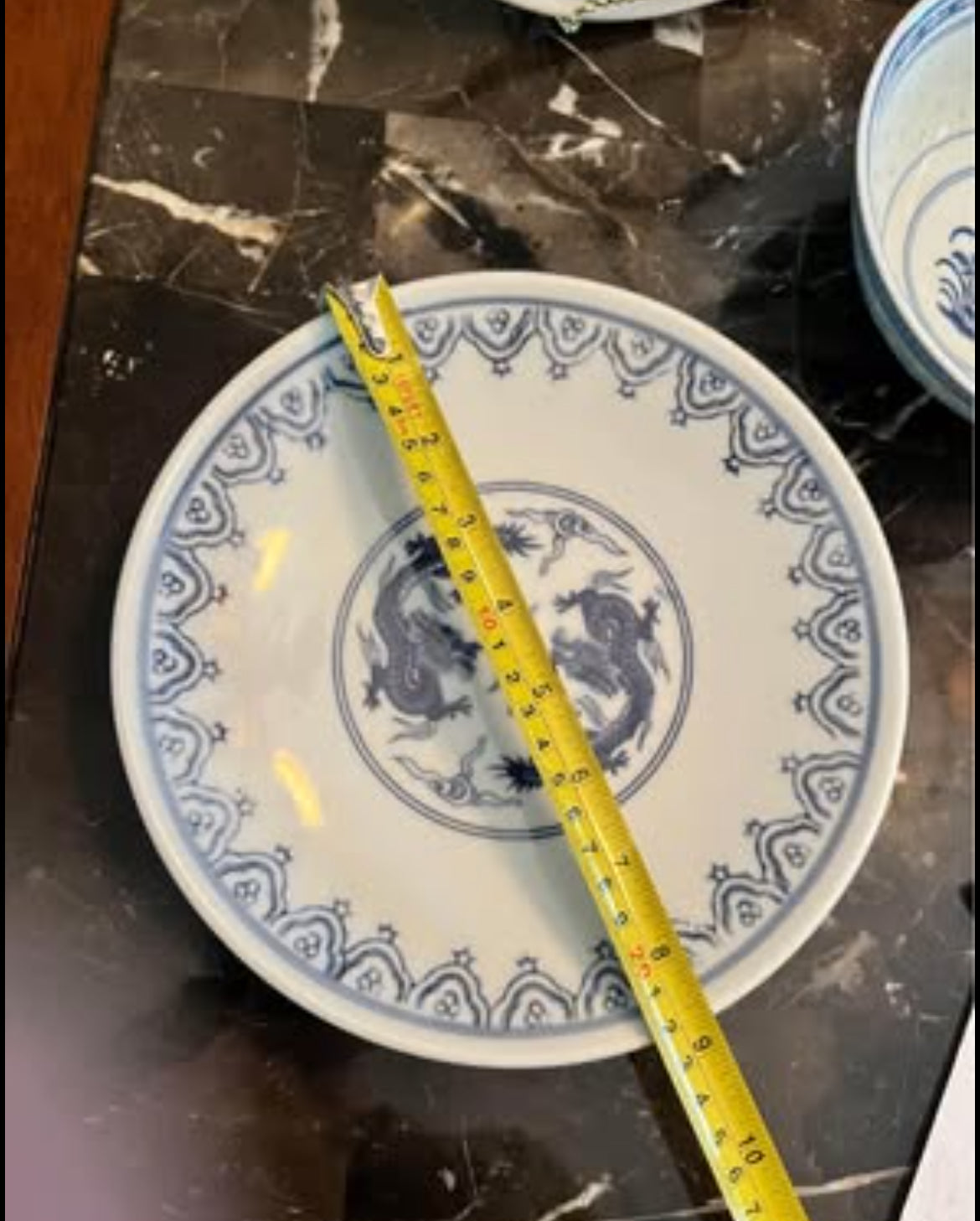 Vintage Blue & White Chinese Marked (7 Pieces Set)