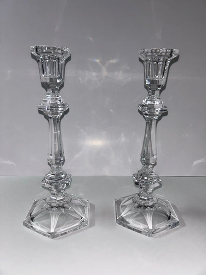 Vintage Baccarat Crystal Candle Holders 